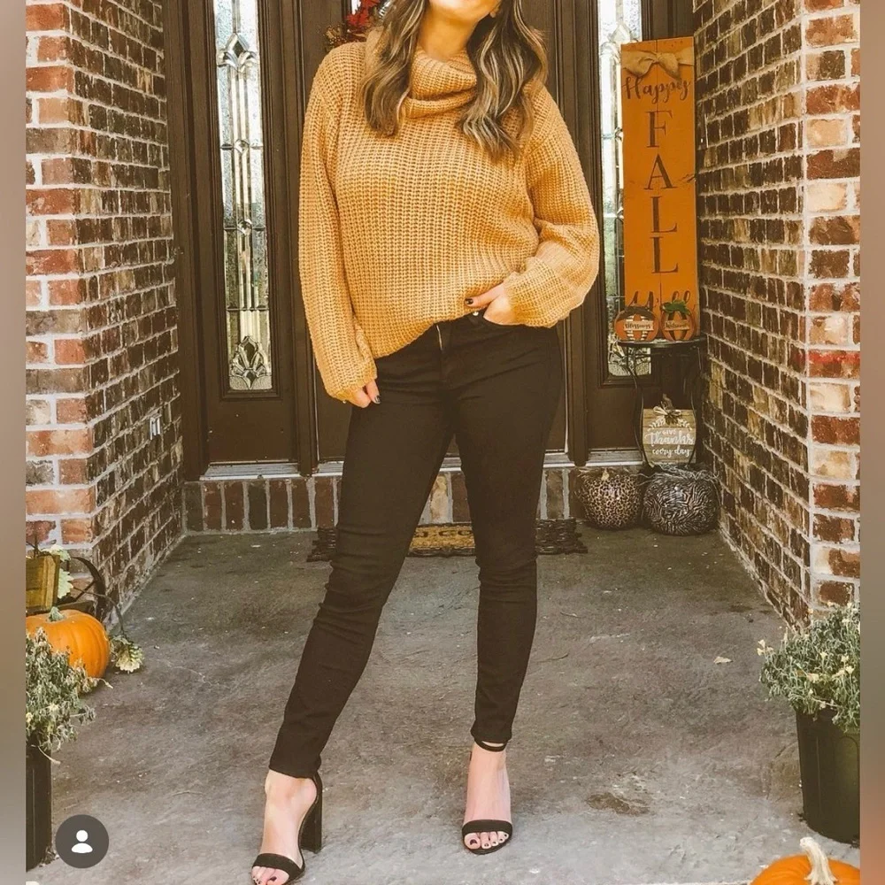 Tan Turtleneck Sweater - Picture 7 of 7